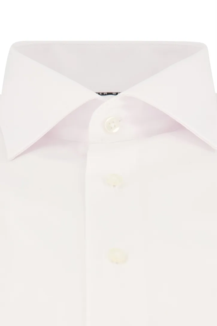 Eterna modern fit overhemd mouwlengte 7 wit katoen strijkvrij