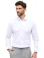 Eterna modern fit overhemd mouwlengte 7 wit katoen strijkvrij