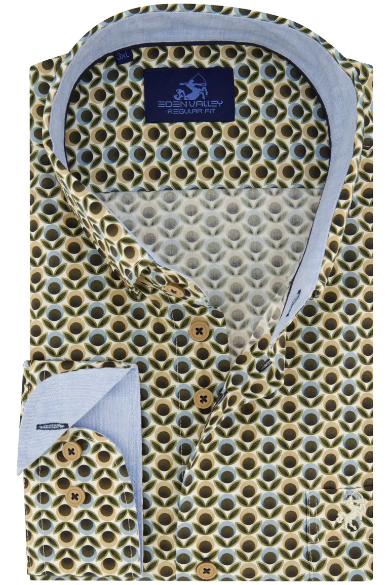 Eden Valley overhemd geprint multicolor
