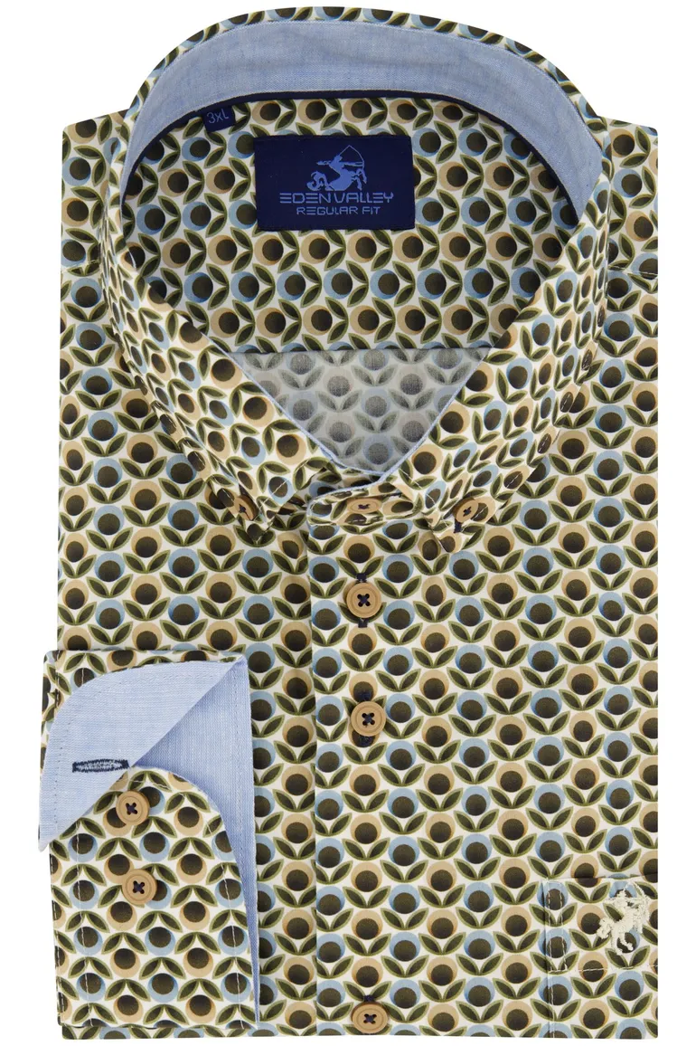 Eden Valley overhemd geprint multicolor