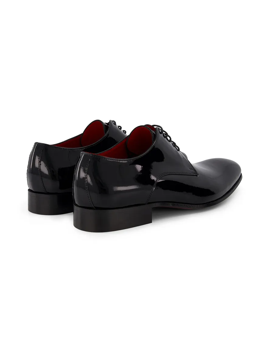 Giorgio lak leren nette veterschoenen zwart