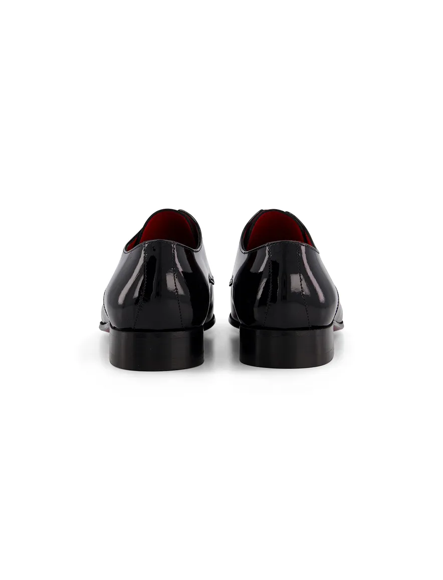 Giorgio lak leren nette veterschoenen zwart