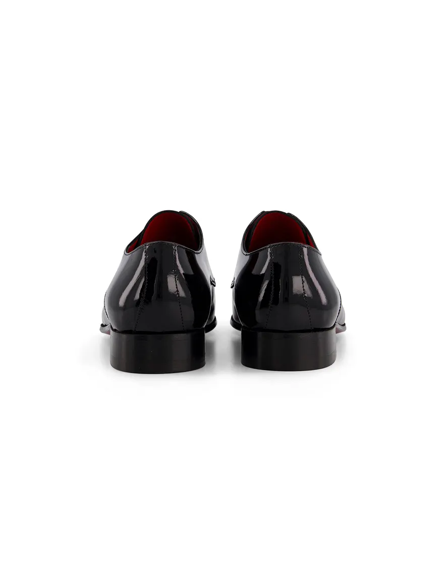 Giorgio lak leren nette veterschoenen zwart