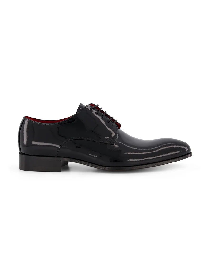 Giorgio lak leren nette veterschoenen zwart