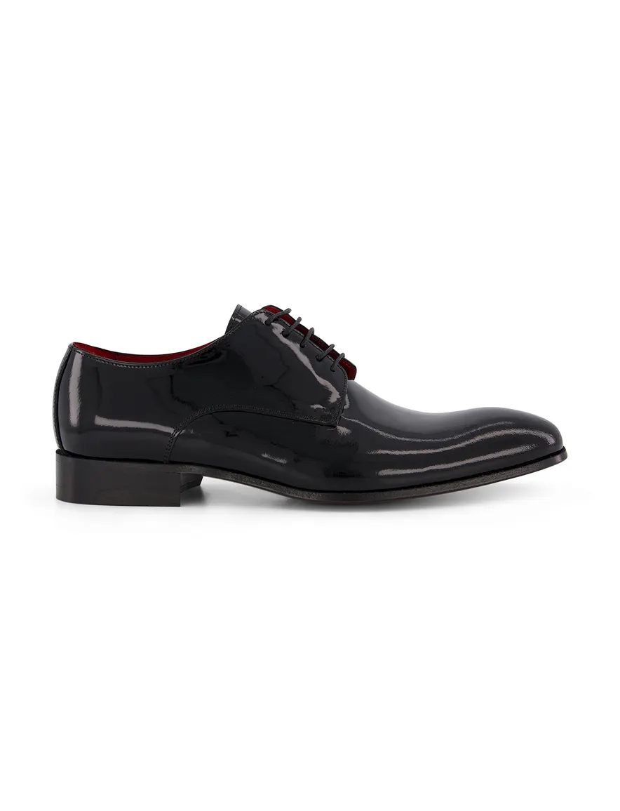 Giorgio lak leren nette veterschoenen zwart