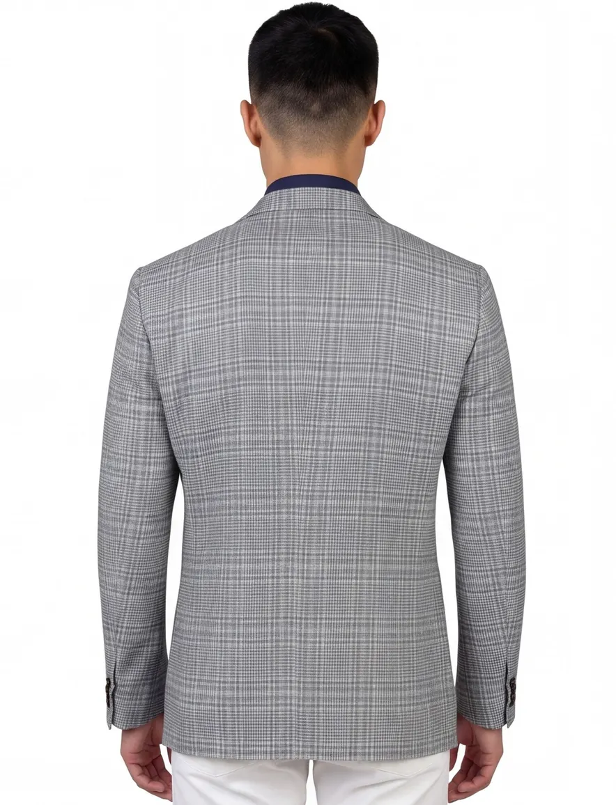 Corneliani colbert grijs geruit