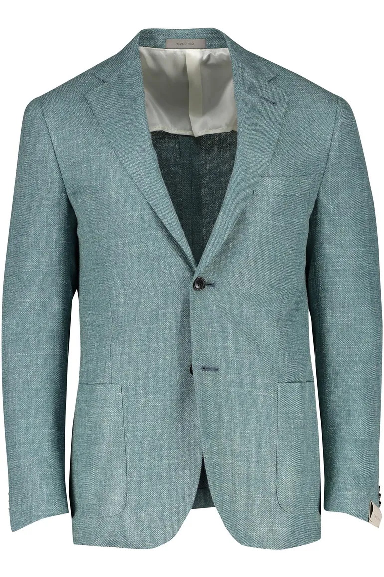 Corneliani colbert blauw gemêleerd katoen normale fit