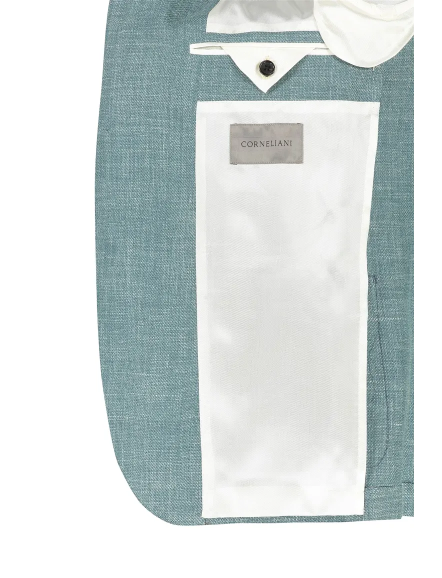 Corneliani colbert blauw gemeleerd