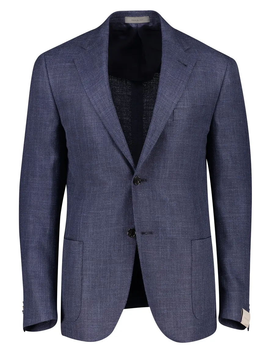Corneliani colbert donkerblauw gemeleerd