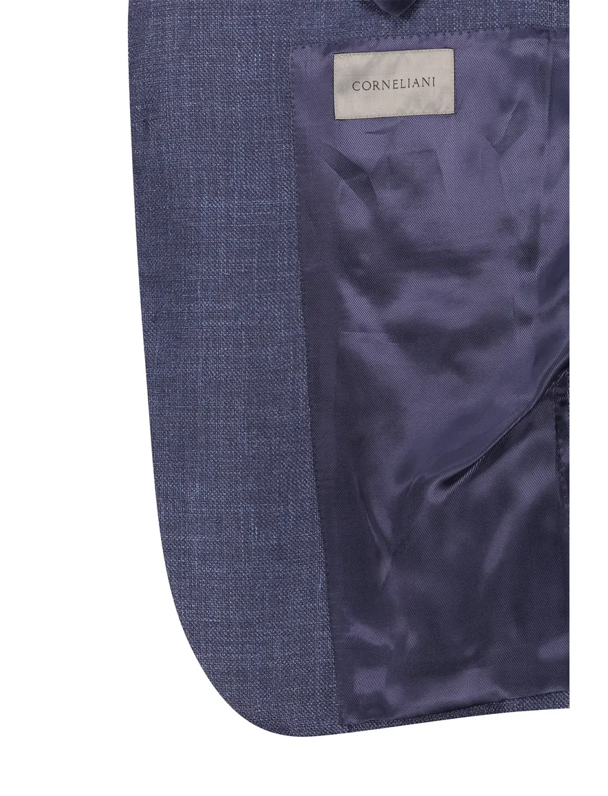 Corneliani colbert donkerblauw gemeleerd