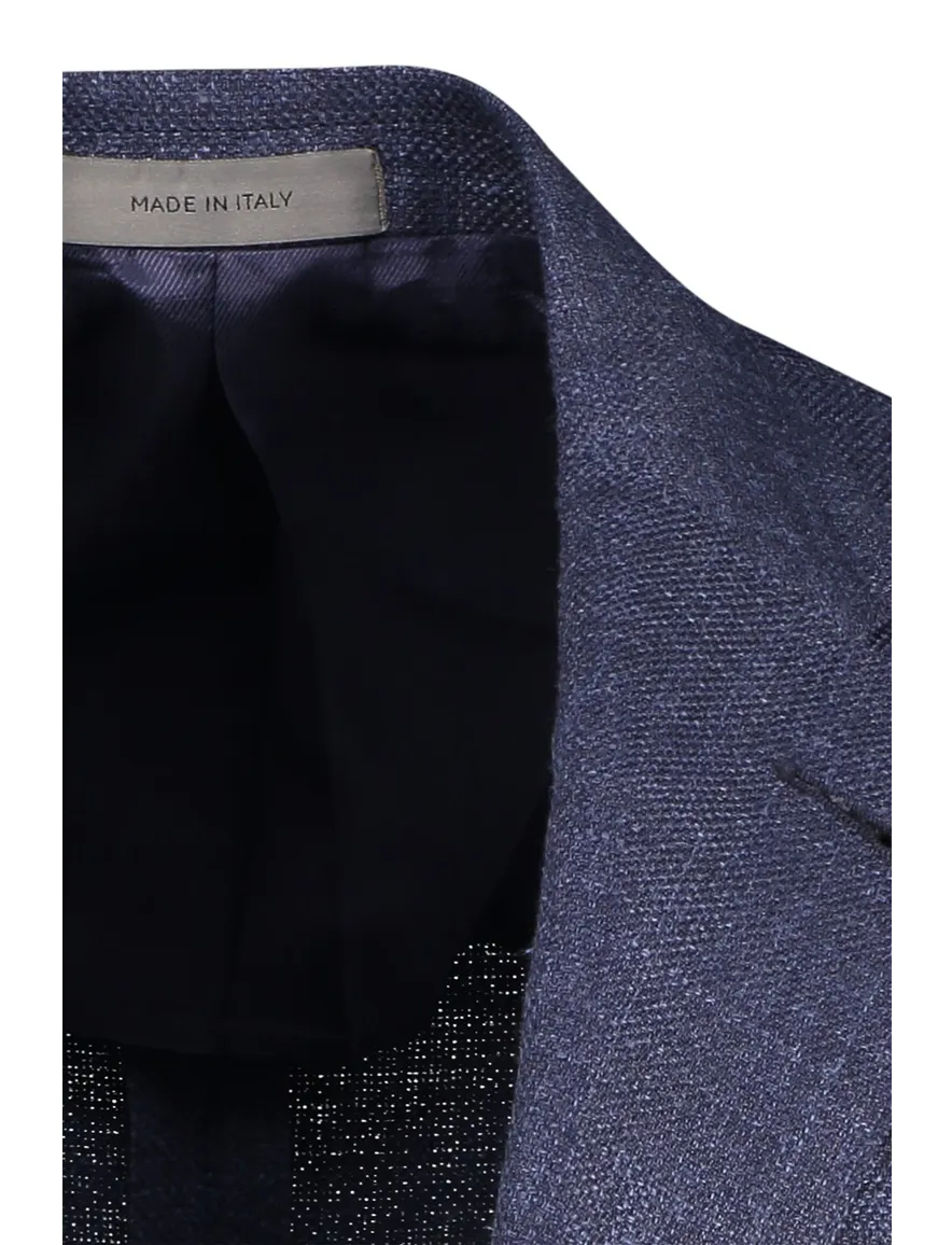 Corneliani colbert donkerblauw gemeleerd