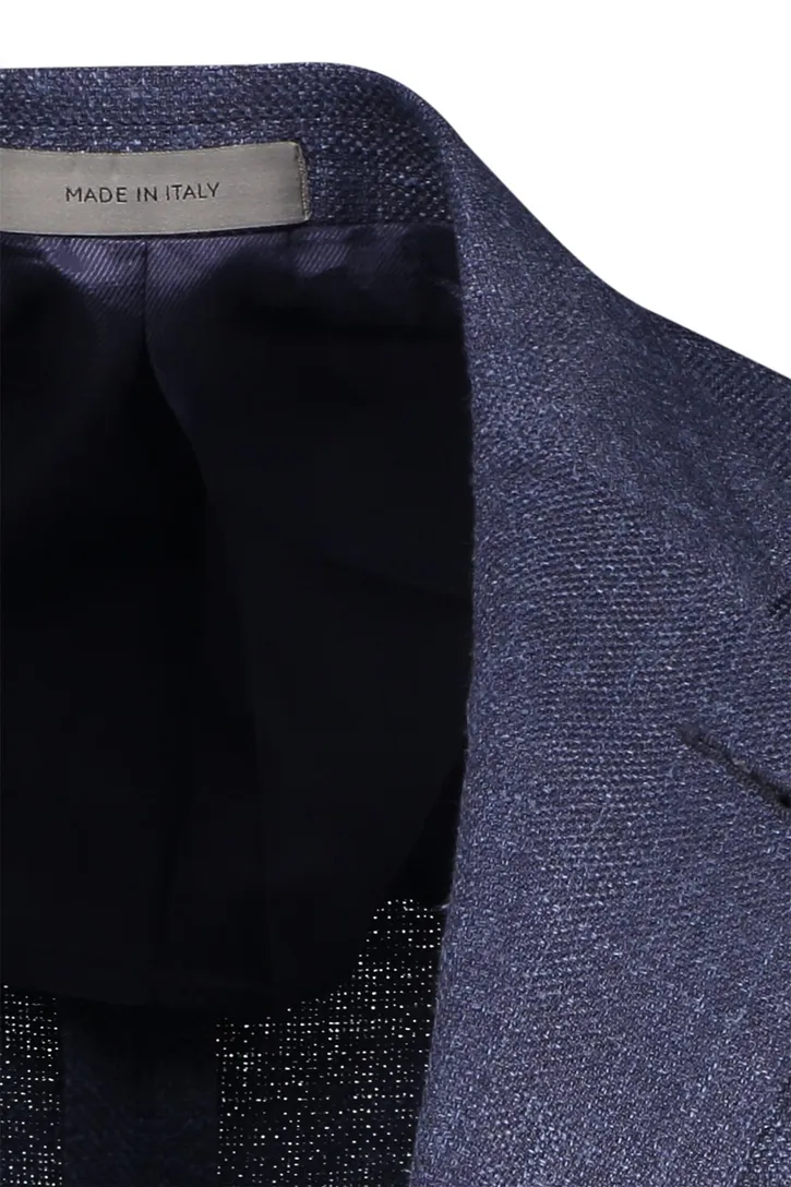 Gemêleerd Corneliani colbert navy borstzak