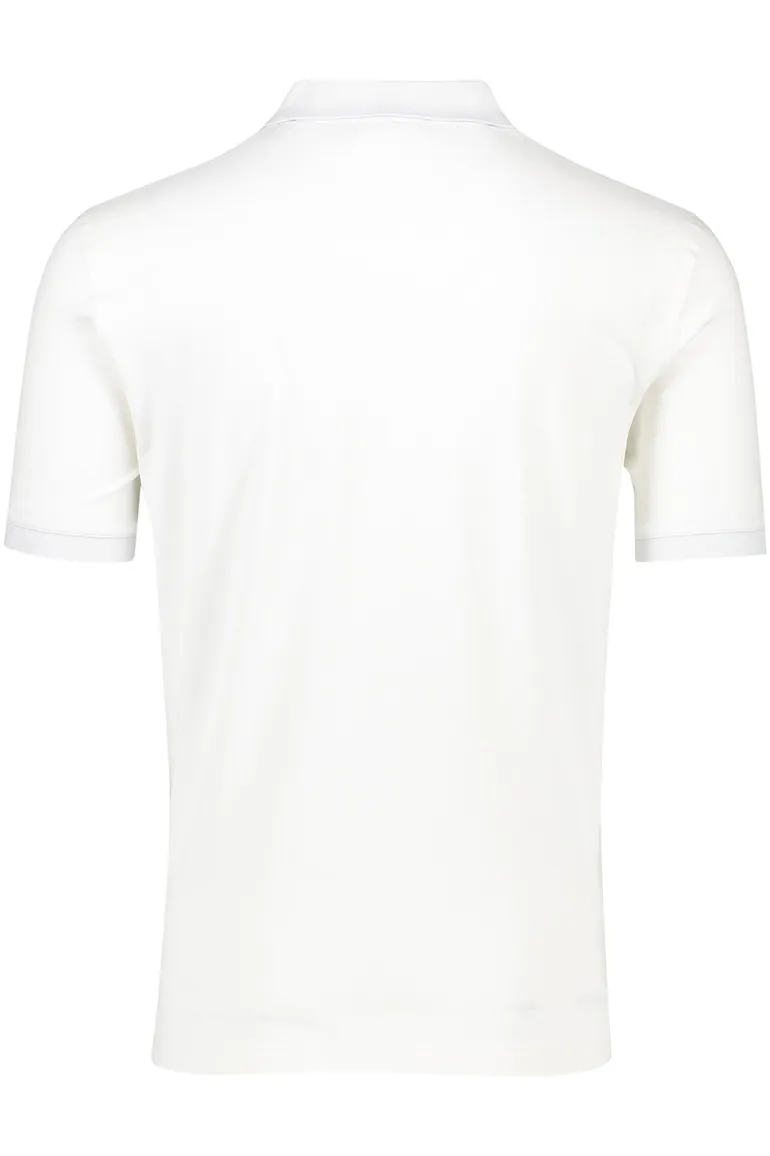 Gant polo effen wit katoen normale fit