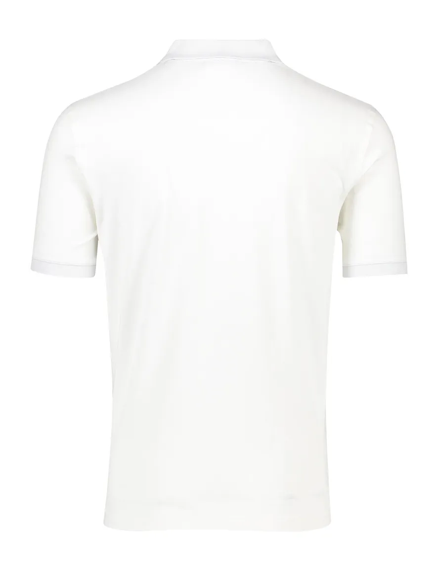 Gant polo effen wit katoen normale fit