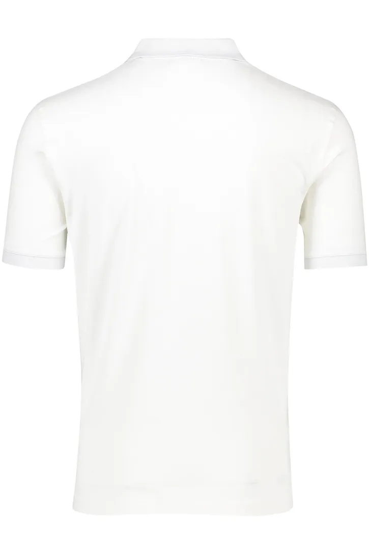 Katoenen Gant polo effen wit normale fit