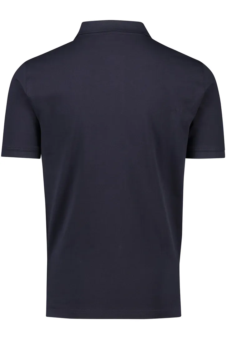 Gant polo slim fit donkerblauw effen