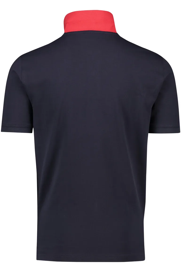 Gant polo donkerblauw 2-knoops