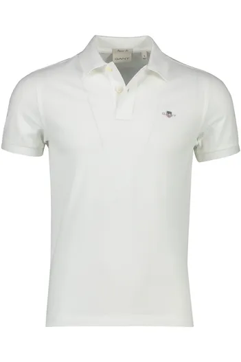 Gant Gant polo normale fit wit effen