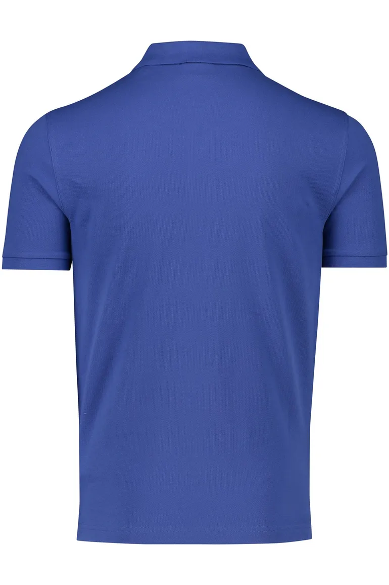 Gant katoenen polo regular fit blauw 2-knoops
