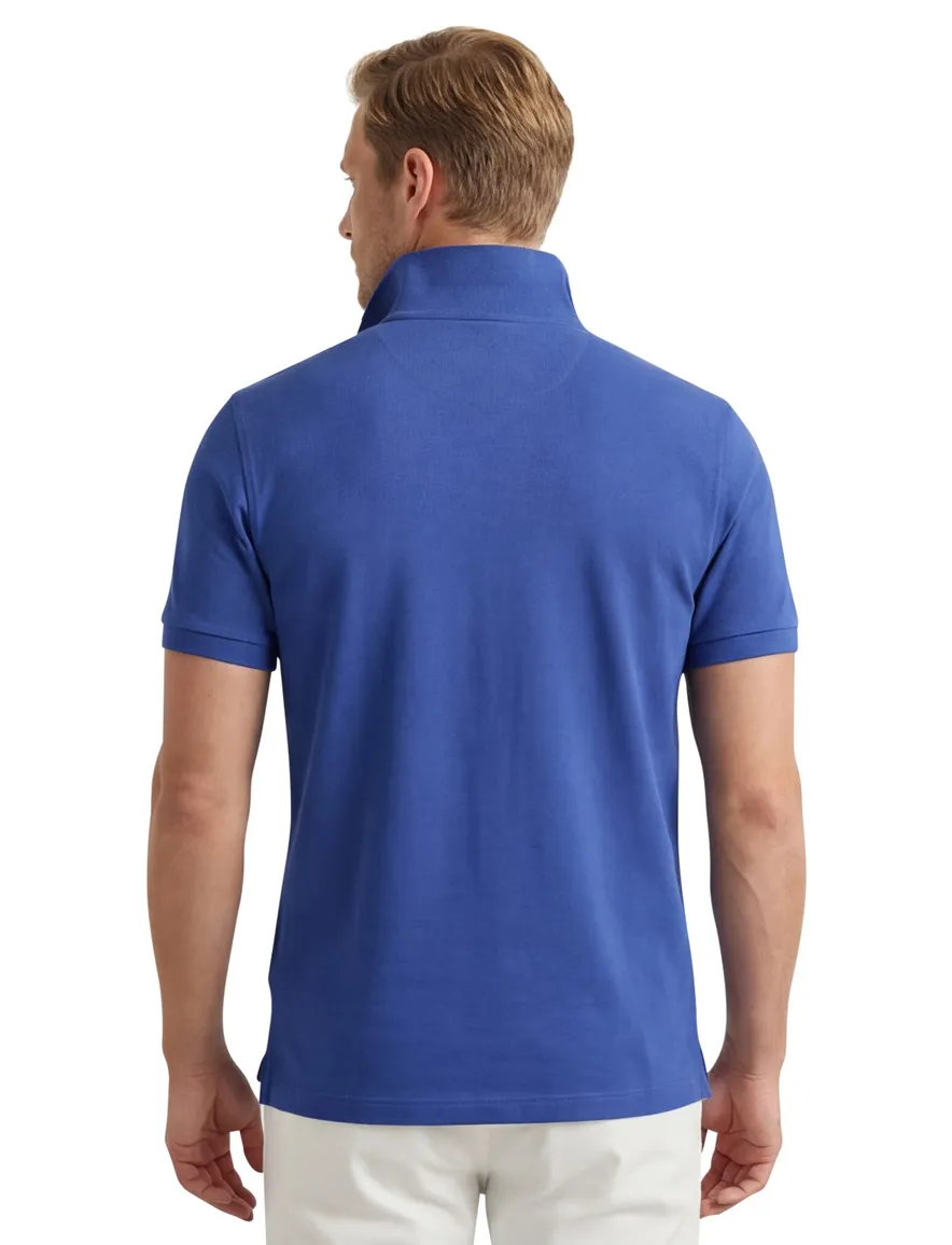 Gant katoenen polo regular fit blauw 2-knoops