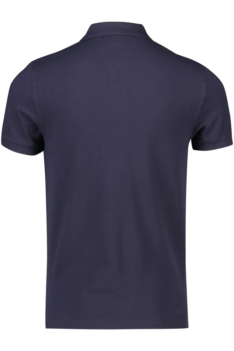 Gant polo normale fit donkerblauw effen