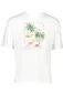 Gant t-shirt wit opdruk Hawaii katoen normale fit