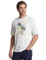 Gant t-shirt wit opdruk Hawaii katoen normale fit