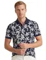 Gant polo donkerblauw wit geprint katoen normale fit