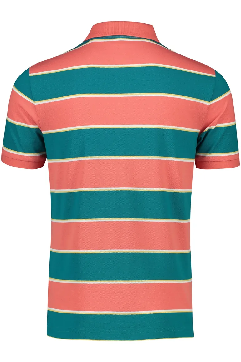 Gant polo turquoise gestreept