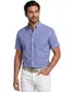 katoenen Gant casual overhemd korte mouw normale fit blauw geruit
