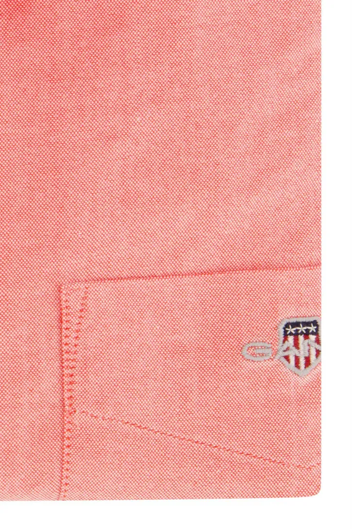 katoenen Gant overhemd normale fit effen rood