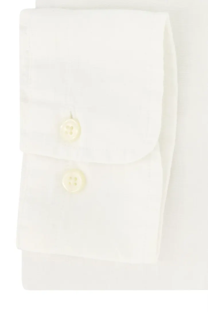Gant casual regular fit overhemd wit linnen