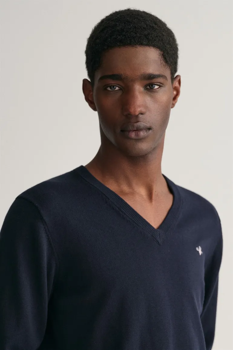 Gant trui donkerblauw regular fit