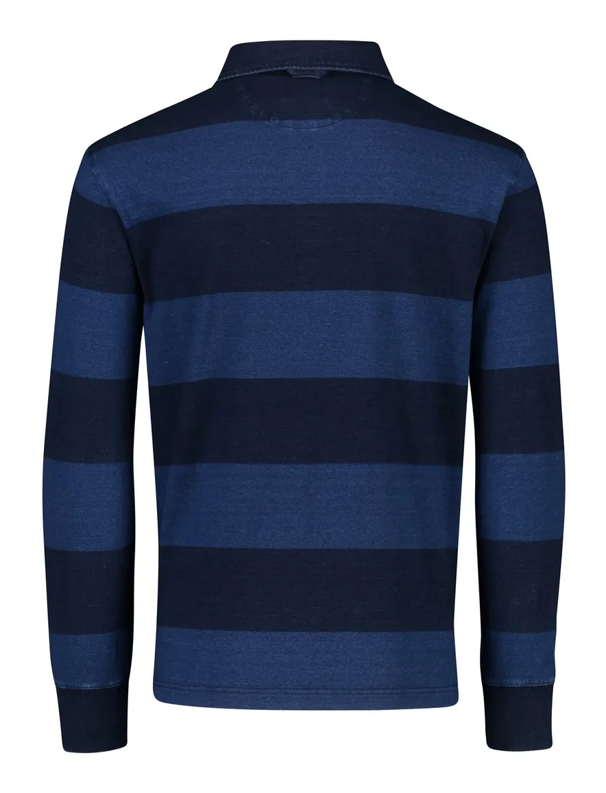 Gant rugby donkerblauw gestreept