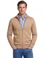 Gant vest ronde hals camel katoen normale fit