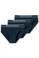 Katoenen Schiesser slip Rio donkerblauw 3-pack