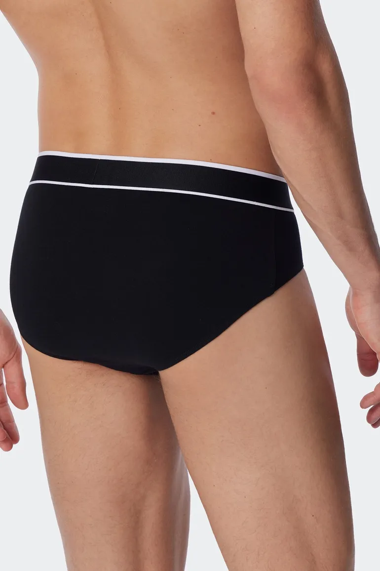 Schiesser Rio slip 3-pack zwart