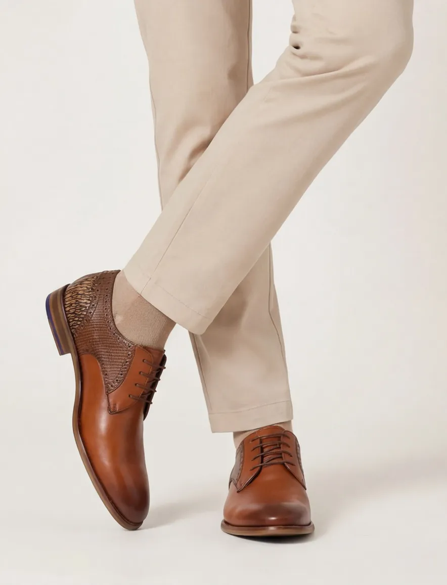 Floris van Bommel nette veterschoen laag leer