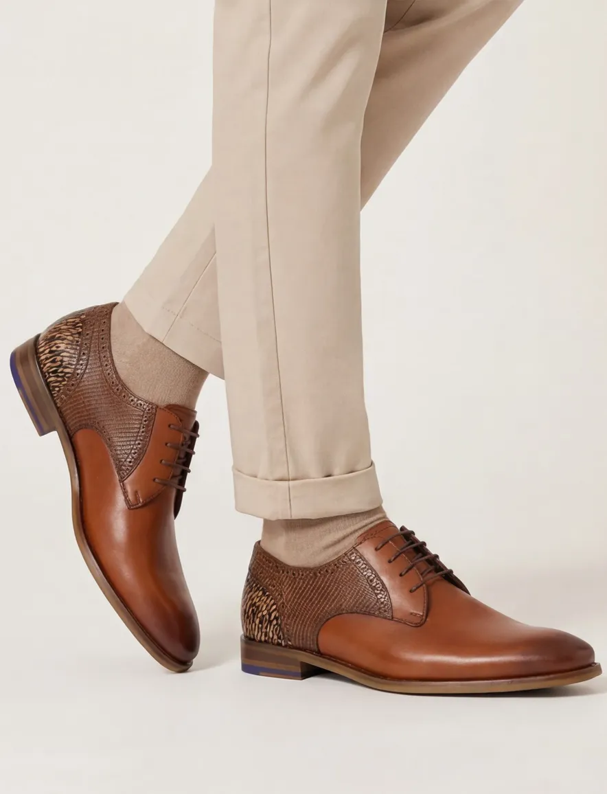 Floris van Bommel nette veterschoen laag leer