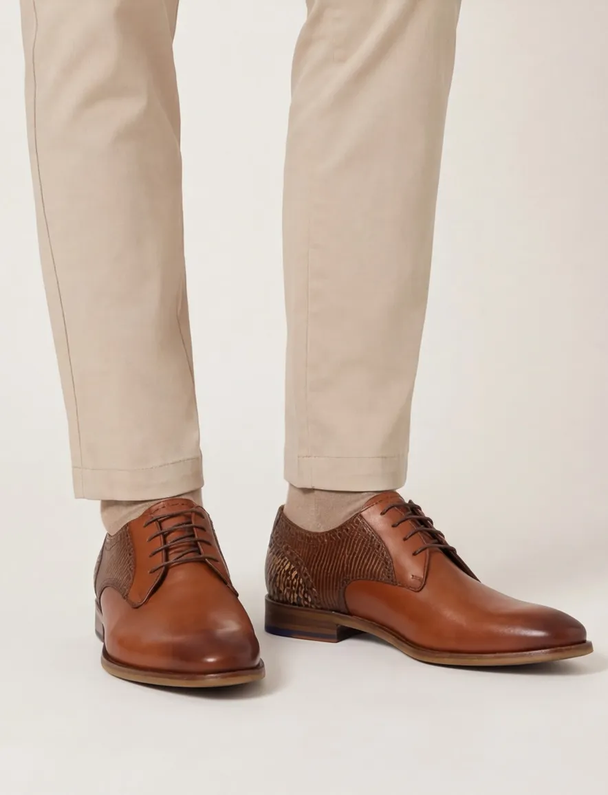 Floris van Bommel nette veterschoen laag leer