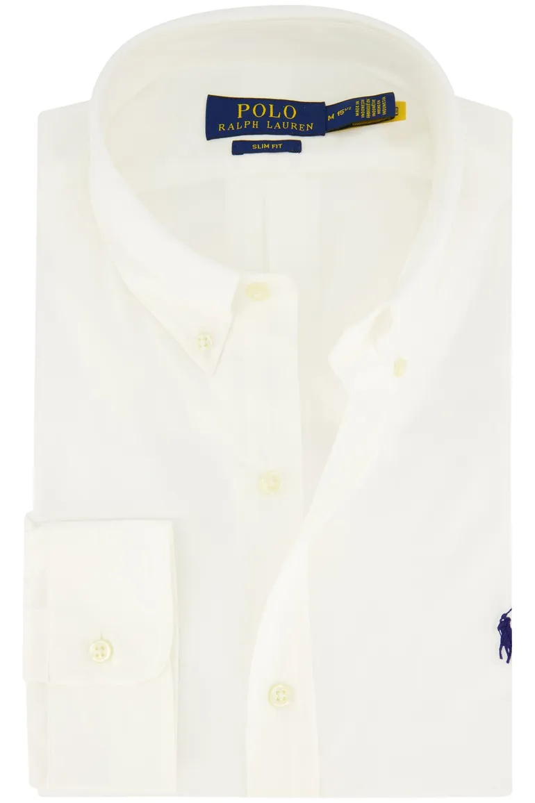 Polo Ralph Lauren wit overhemd slim fit katoen