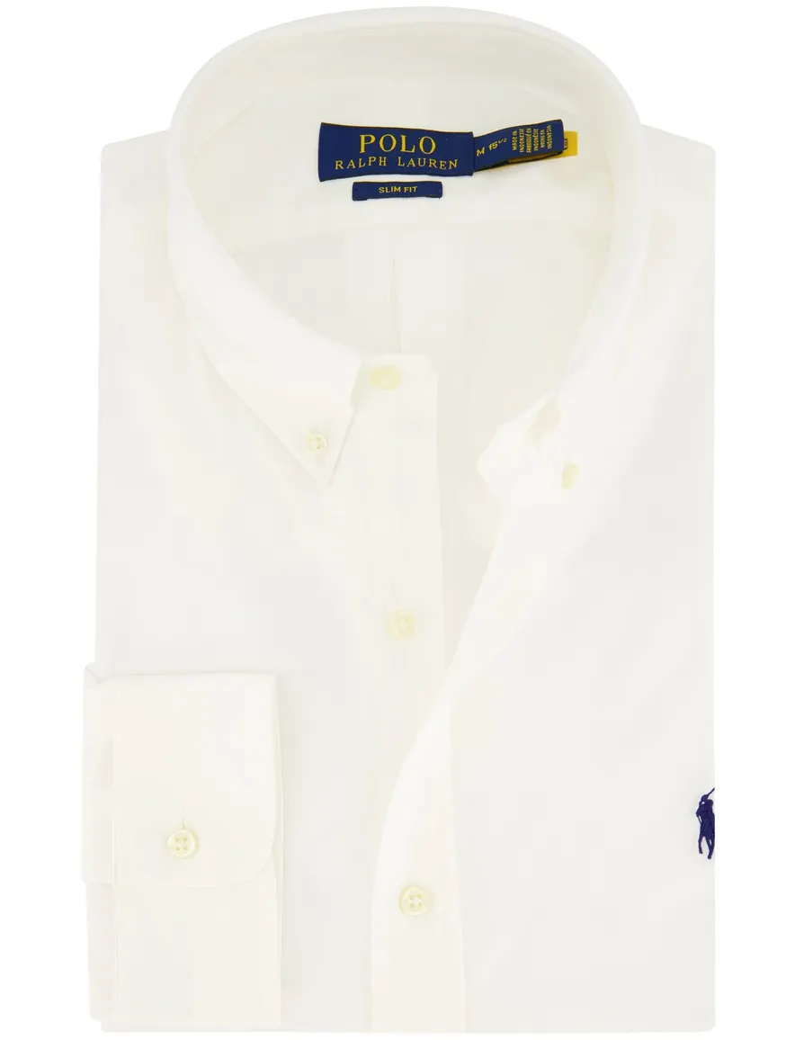 Polo Ralph Lauren wit overhemd slim fit katoen