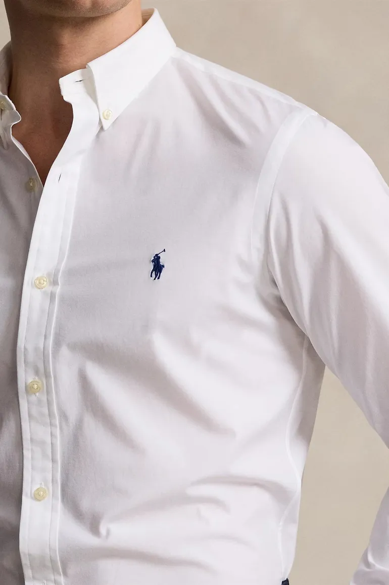 Polo Ralph Lauren wit overhemd slim fit katoen