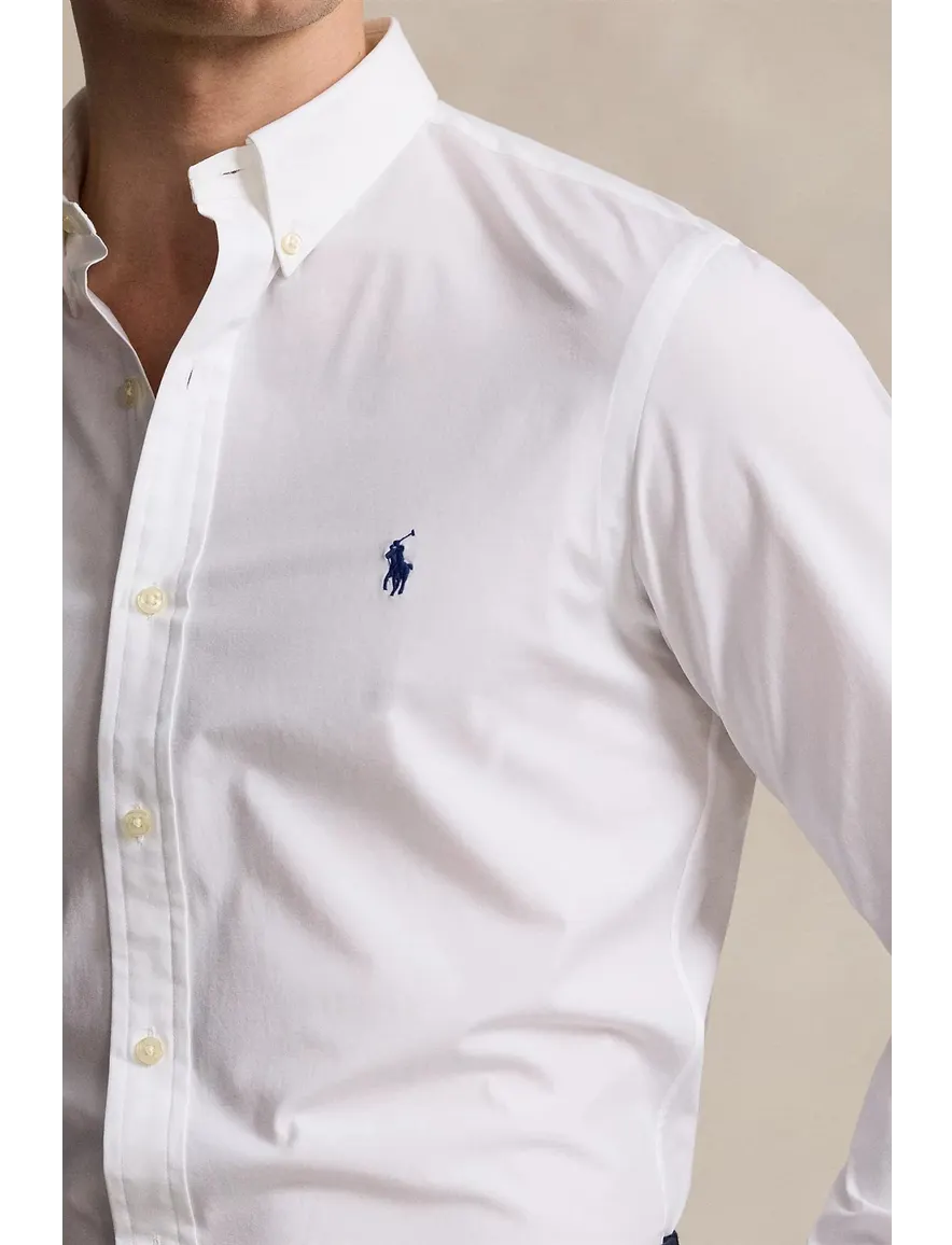 Polo Ralph Lauren wit overhemd slim fit katoen