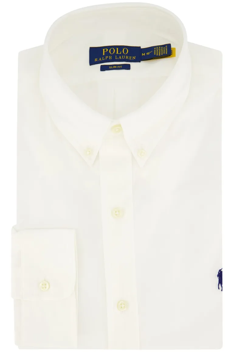 Polo Ralph Lauren wit overhemd slim fit katoen