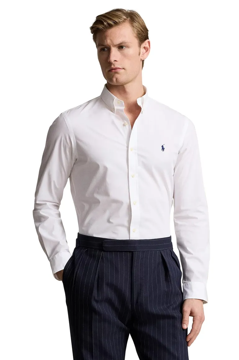 Polo Ralph Lauren wit overhemd slim fit katoen