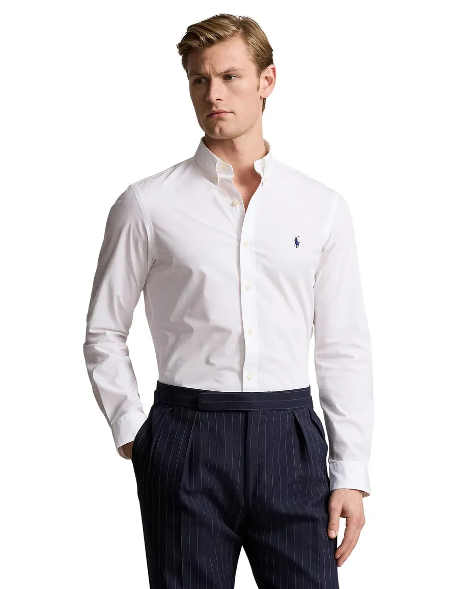 Polo Ralph Lauren wit overhemd slim fit katoen