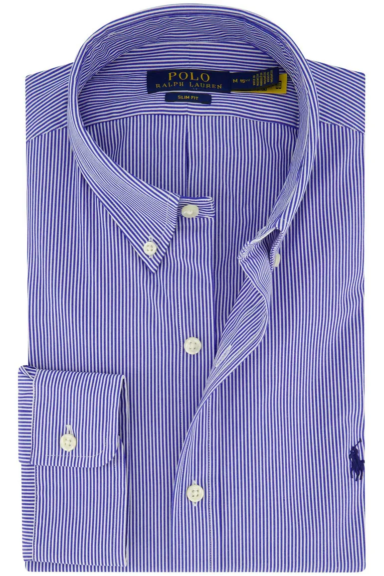Polo Ralph Lauren overhemd blauw slim fit