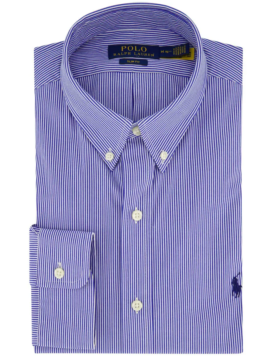 Polo Ralph Lauren overhemd blauw slim fit