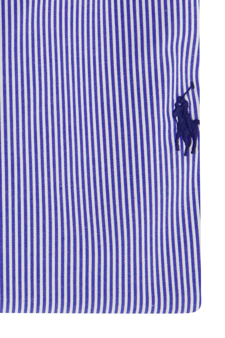 Polo Ralph Lauren slim fit overhemd blauw gestreept katoen